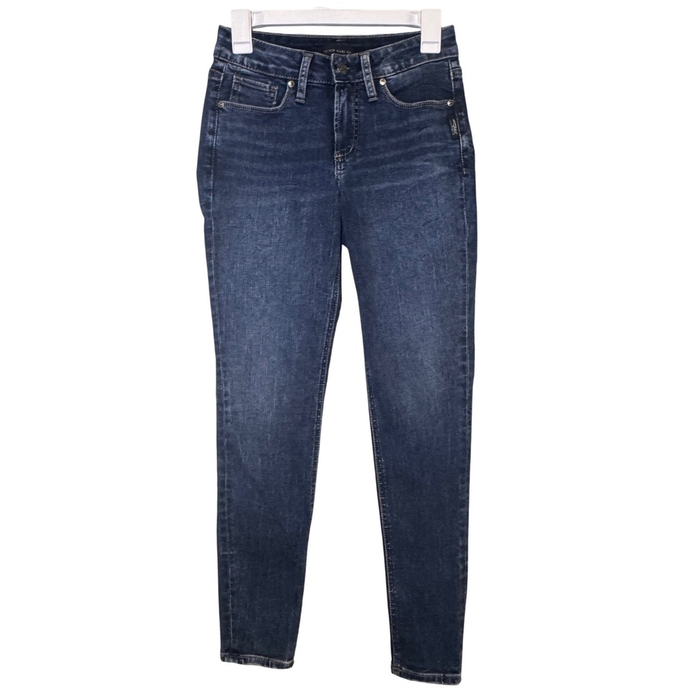 Silver Jeans Co. Suki Skinny Jeans Dark Wash Stretch‎ Women's Size 26